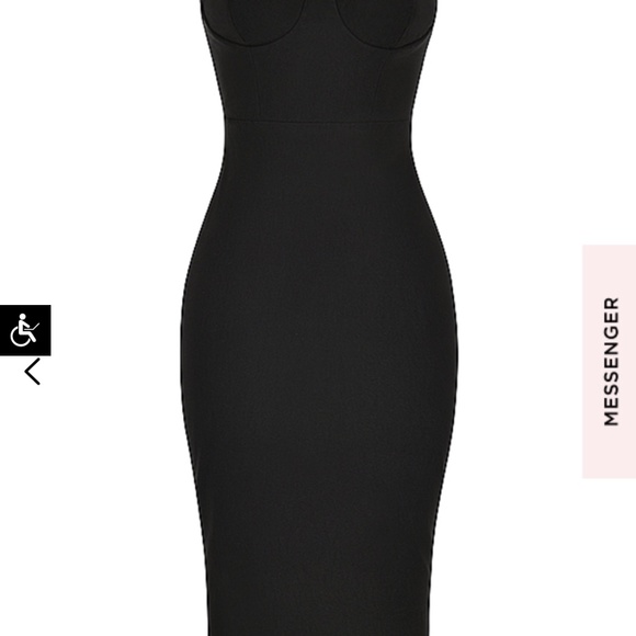 Lucia BLACK STRAPLESS CORSET MAXI DRESS - Picture 4 of 7